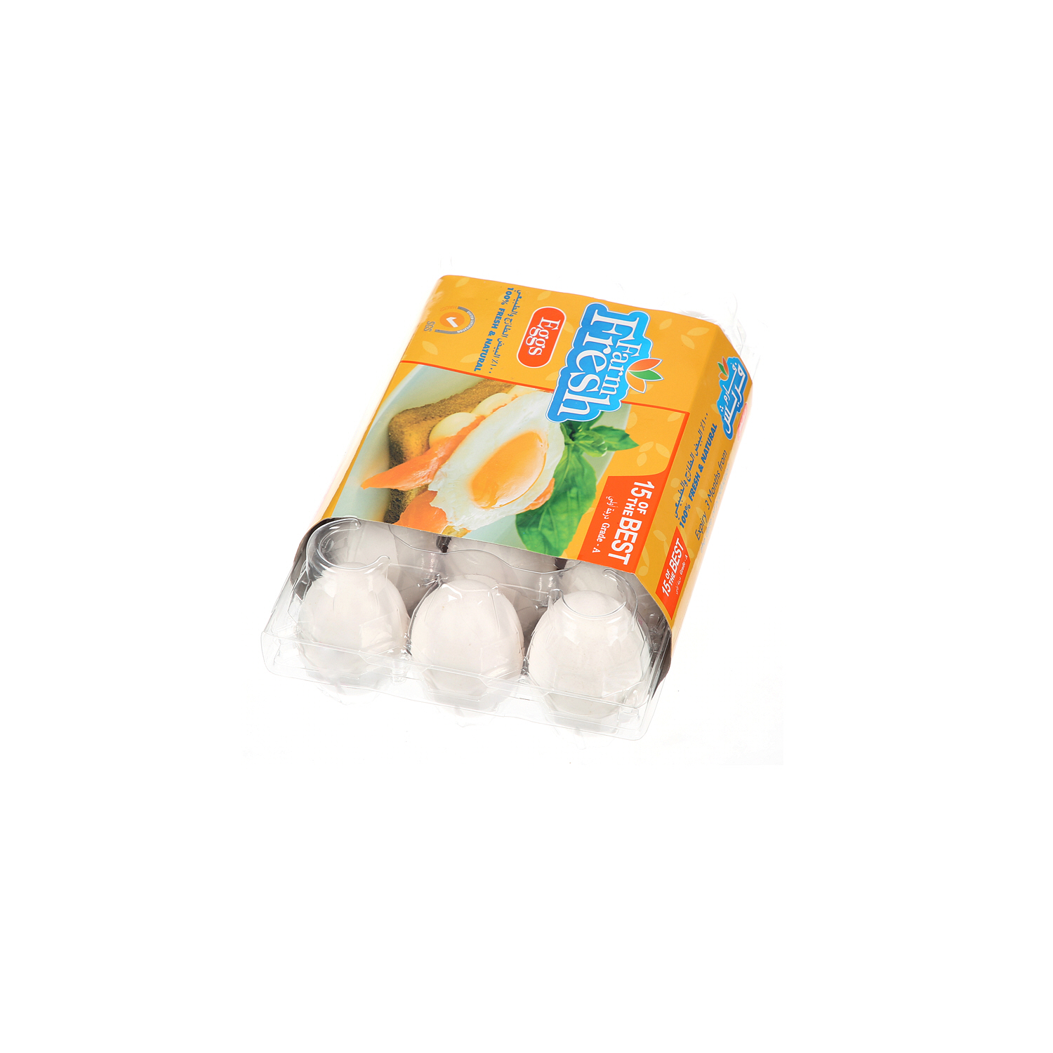 Farm Fresh White Eggs 15 Pack