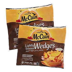 McCain French Fries Seasoned Wedges 2X750Gm McCain French Fries Seasoned Wedges 2X750Gm