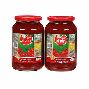 Al Ain Tomato Paste Jar 2 × 1.1 Kg Al Ain Tomato Paste Jar 2 × 1.1 Kg