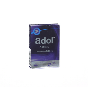 Adol Caplet Paracetamol 12 Tablets 2 Packs