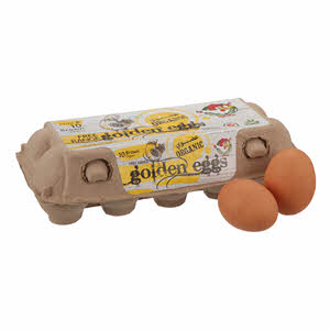 البيض الذهبي بيض عضوي 10 بيضات