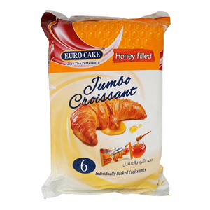 Euro Cake Honey Filled Jumbo Croissant 50 g Pack of 6