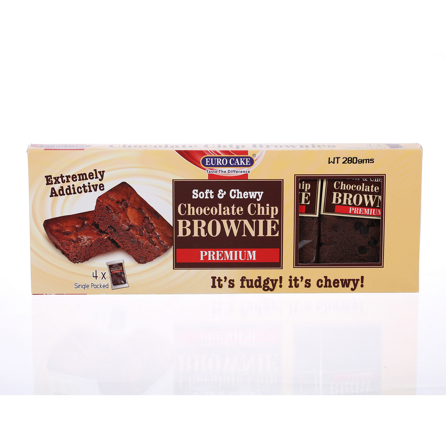 EuroCake Chocolate Chip Brownie 280 g