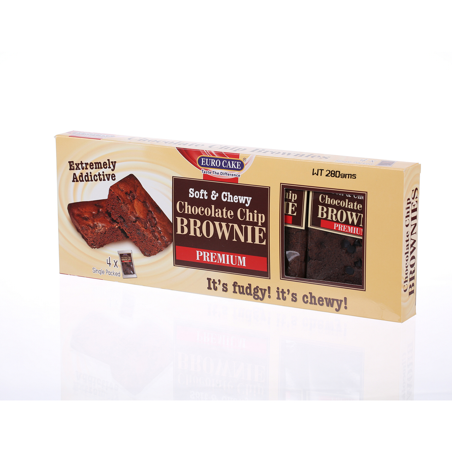 EuroCake Chocolate Chip Brownie 280 g