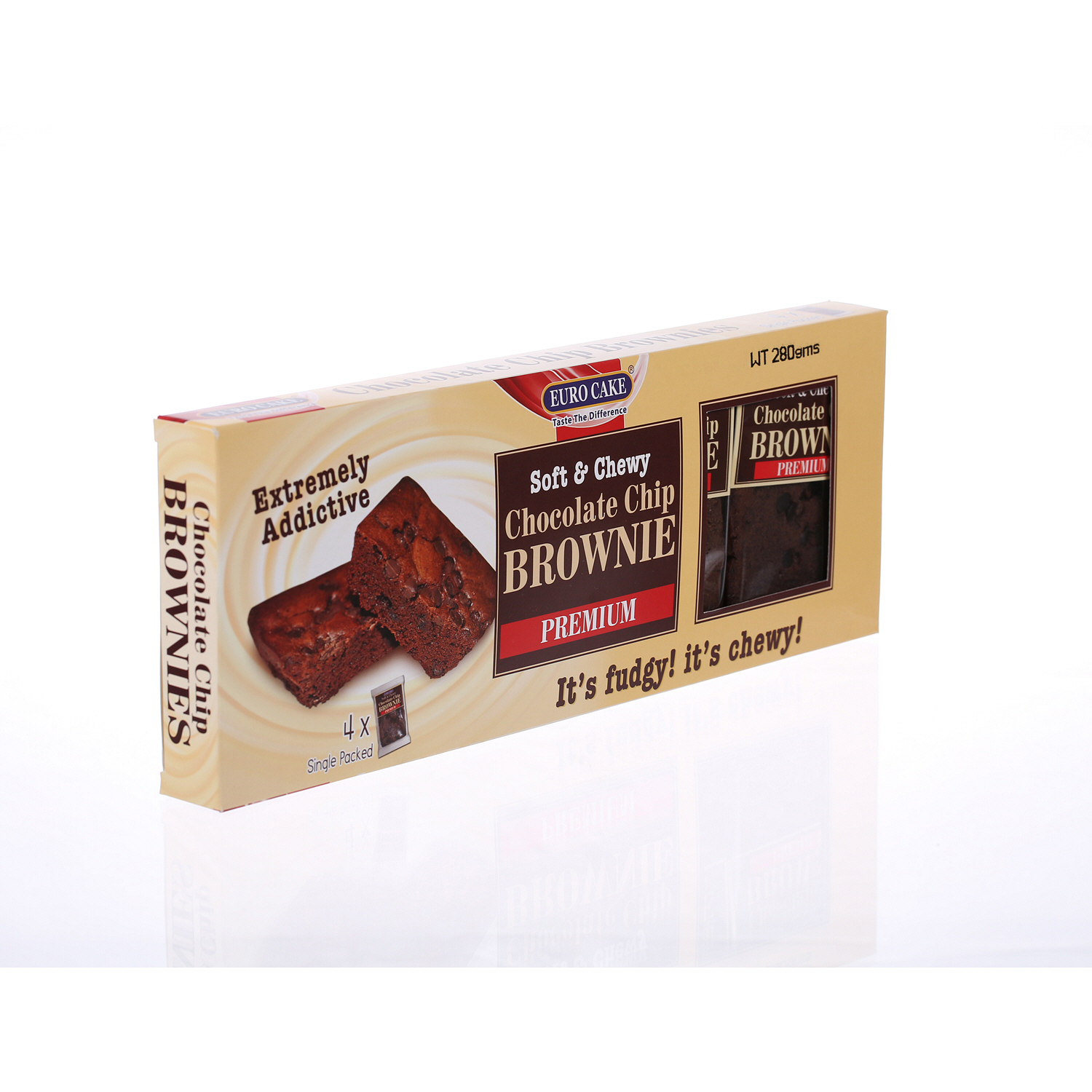 EuroCake Chocolate Chip Brownie 280 g