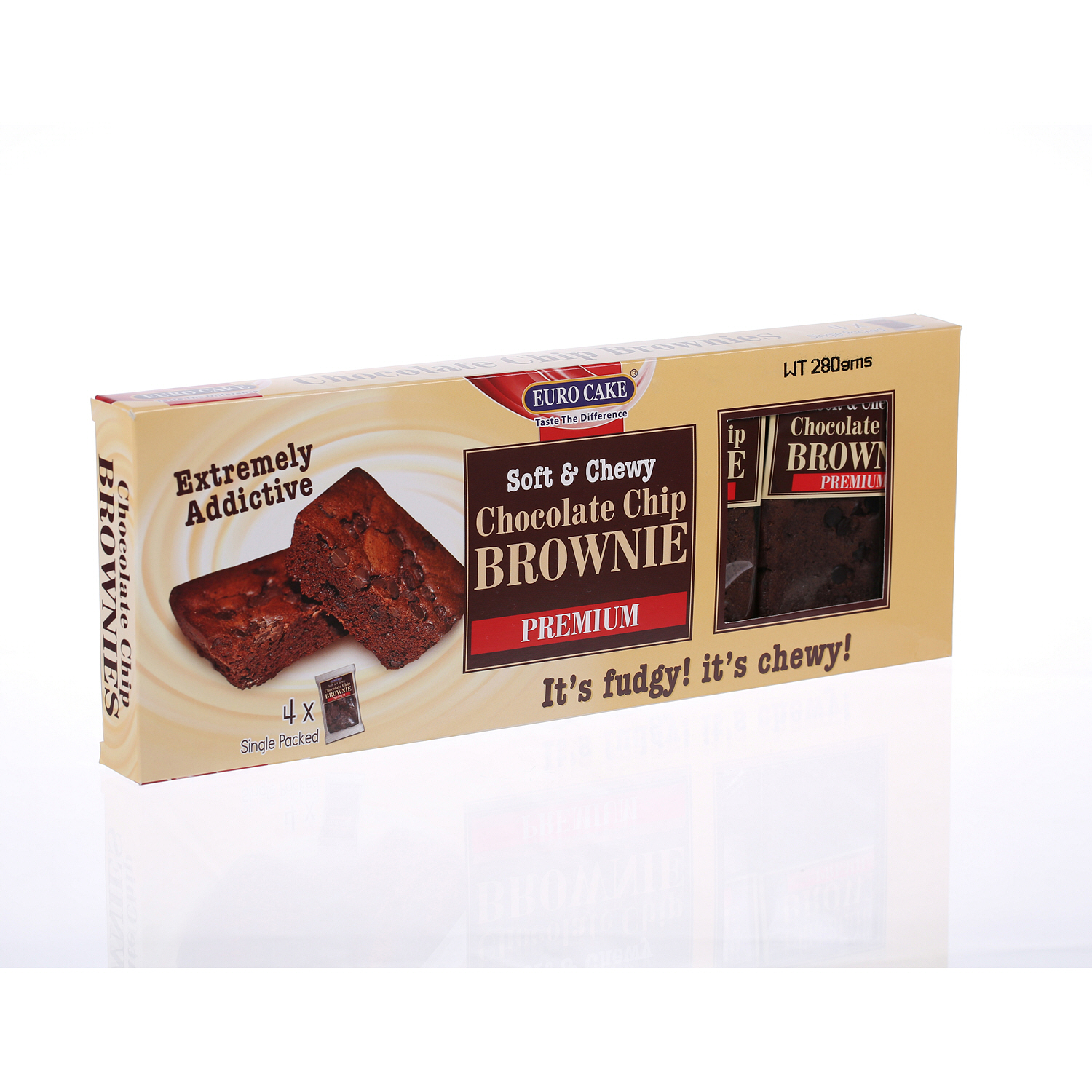 EuroCake Chocolate Chip Brownie 280 g