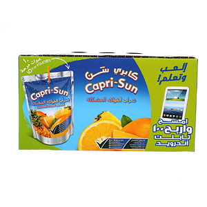 Capri Sun Mixed Fruit Drink 200ml × 10'S