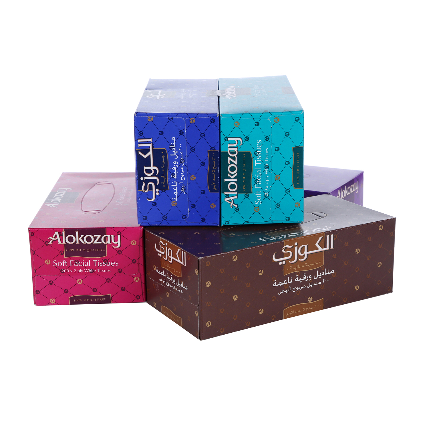 Alokozay Facial Tissue 200 x 5 Pack