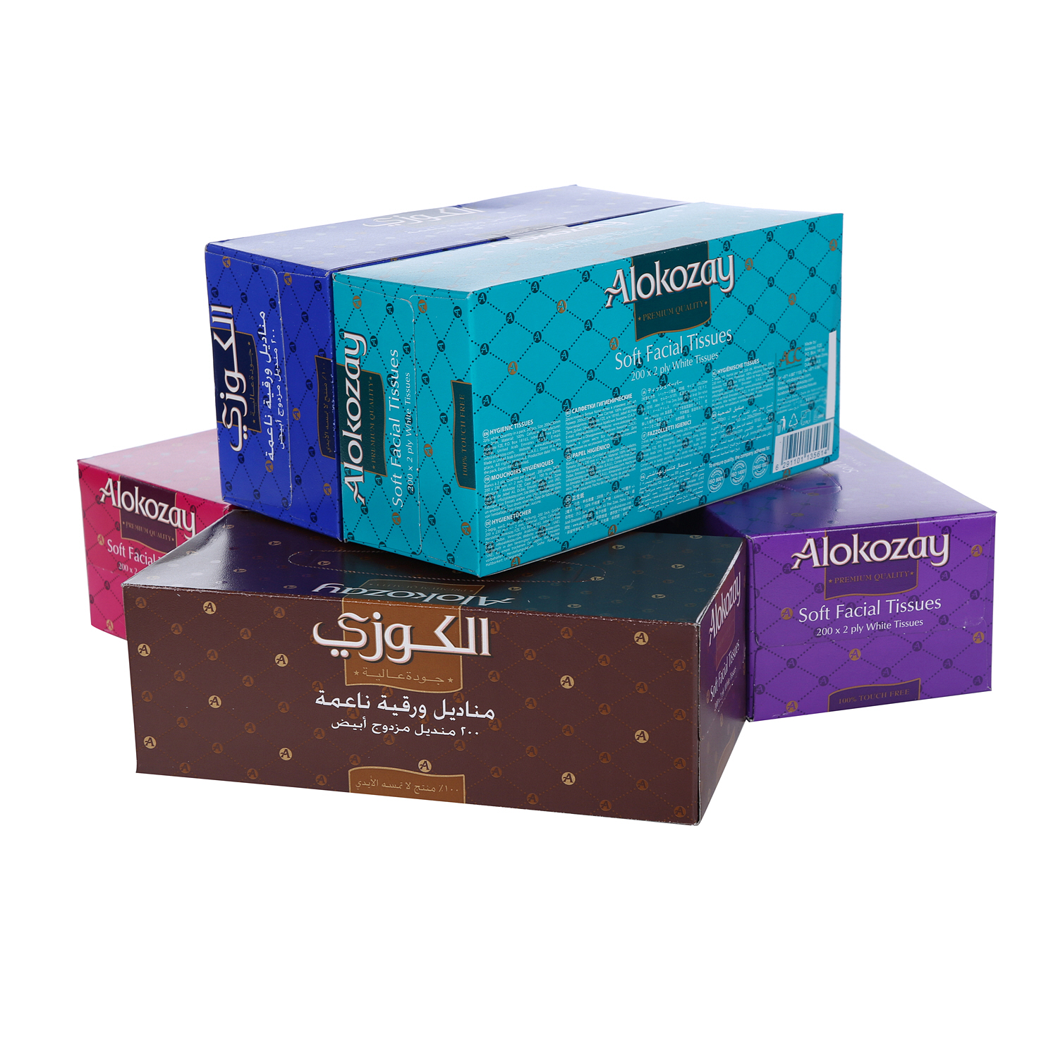 Alokozay Facial Tissue 200 x 5 Pack