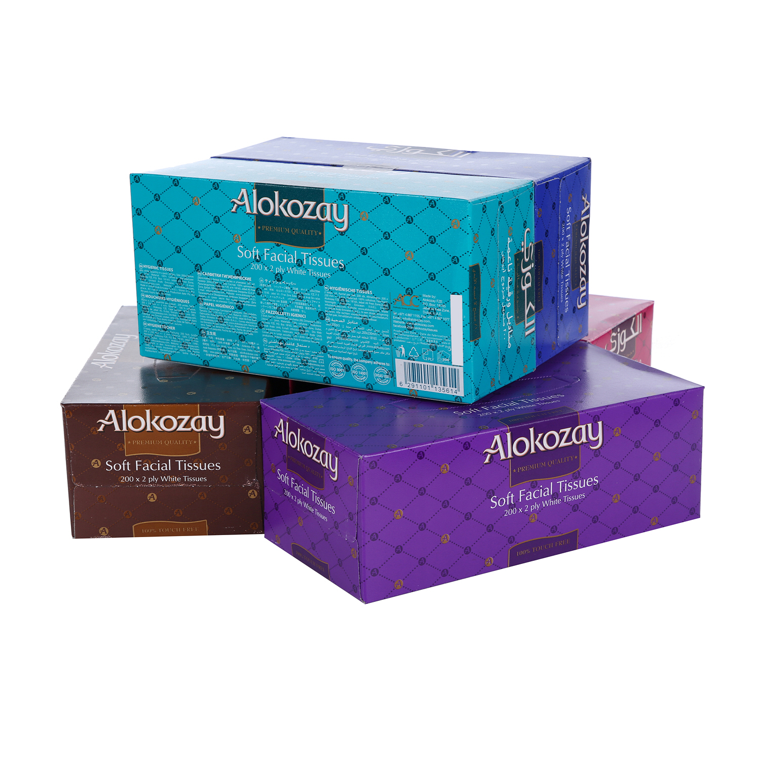 Alokozay Facial Tissue 200 x 5 Pack