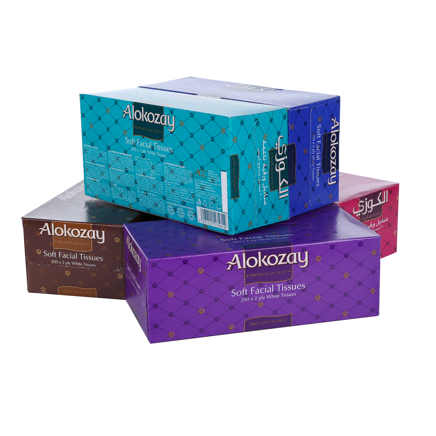 Alokozay Facial Tissue 200 x 5 Pack