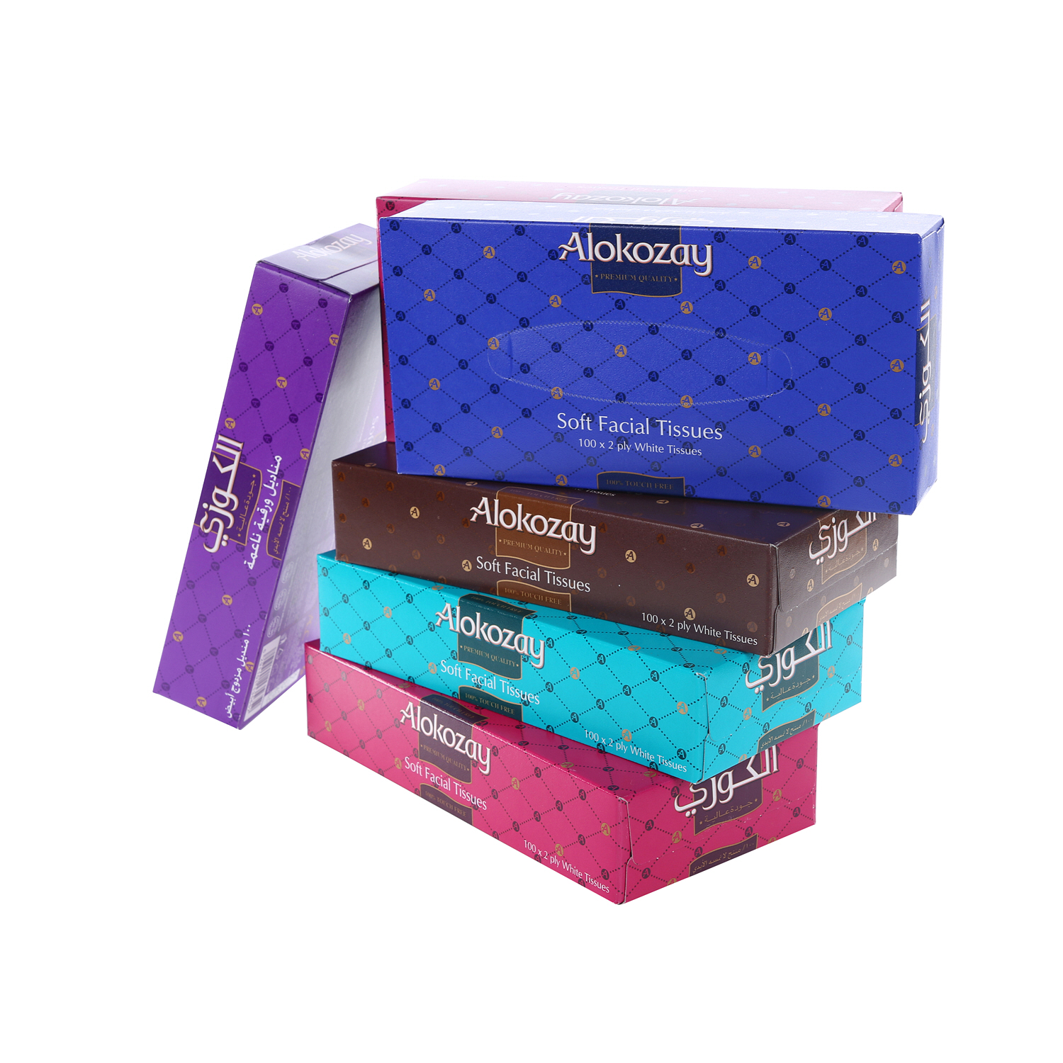 Alokozay Facial Tissue 100 × 6 Pack