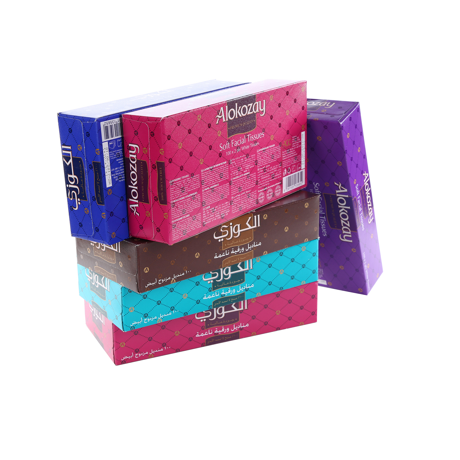 Alokozay Facial Tissue 100 × 6 Pack