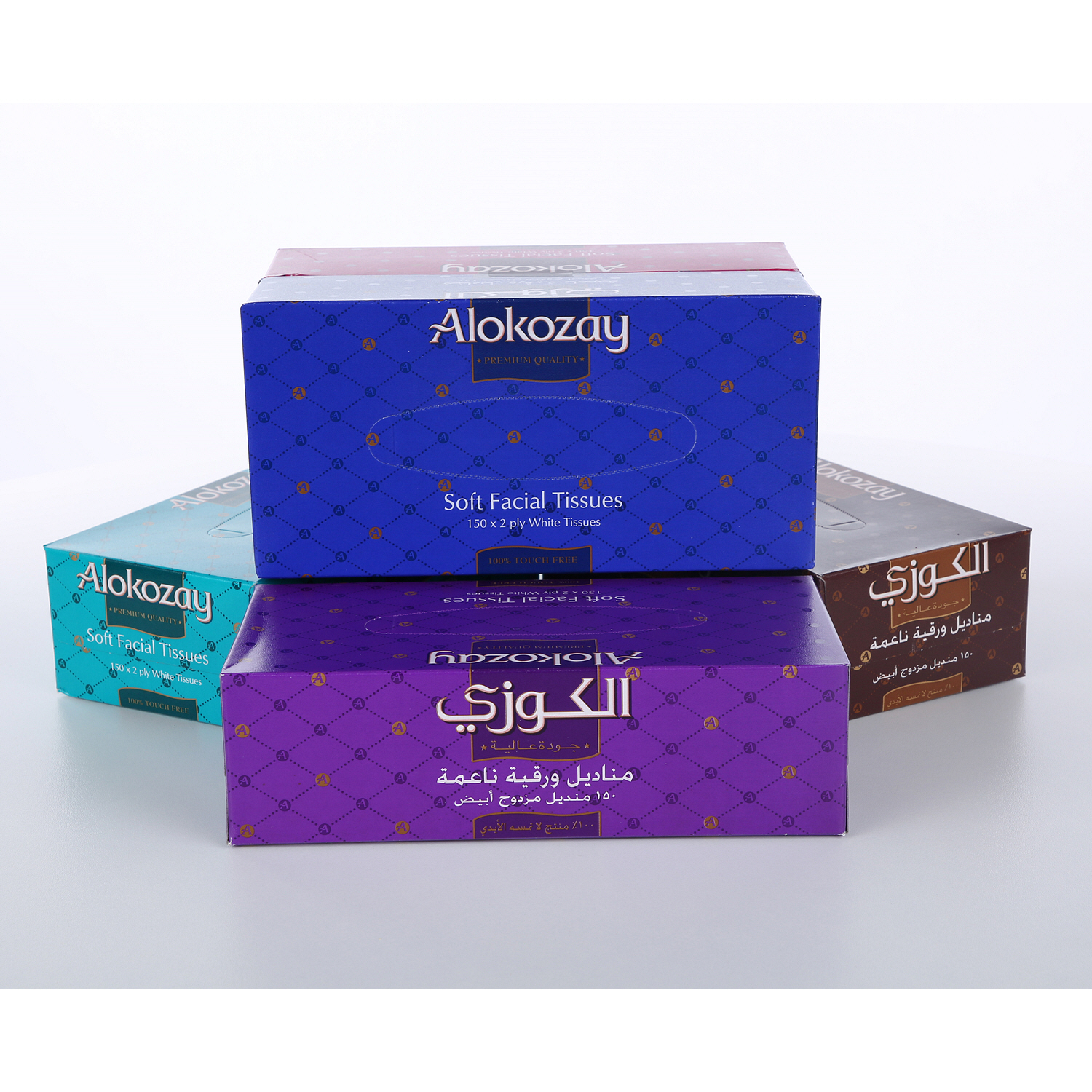 Alokozay Facial Tissue 150 × 5 Pieces