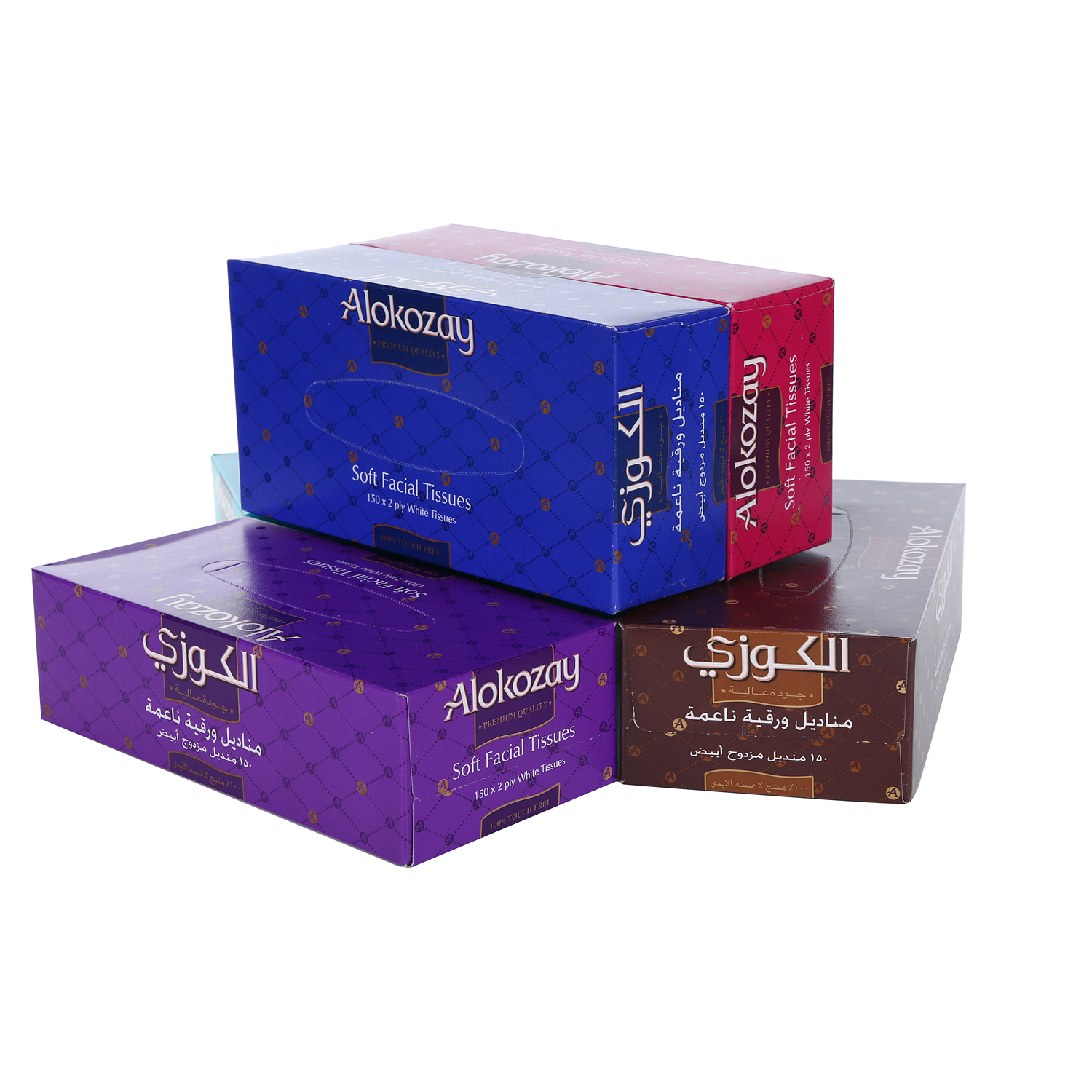 Alokozay Facial Tissue 150 × 5 Pieces