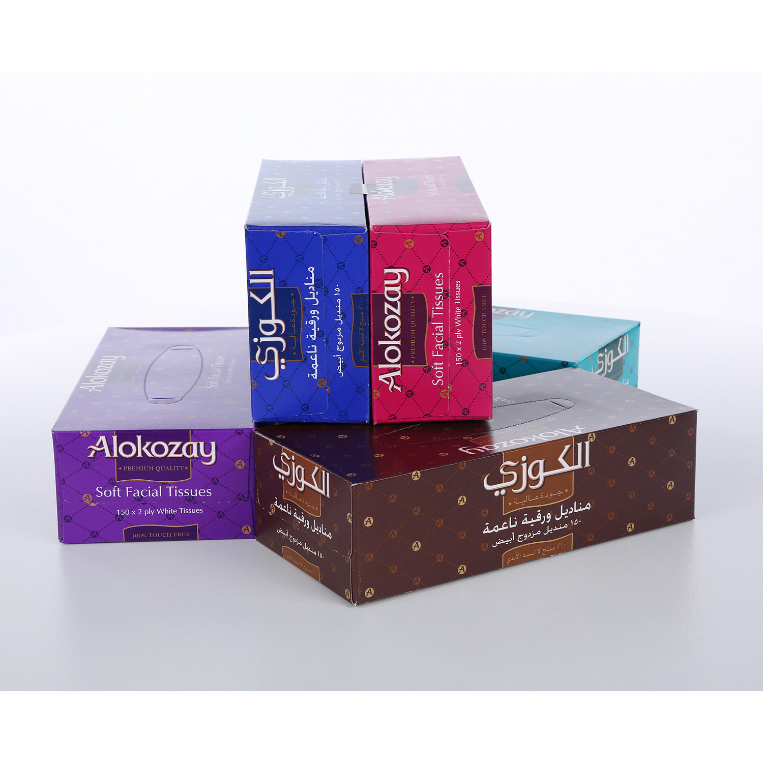 Alokozay Facial Tissue 150 × 5 Pieces