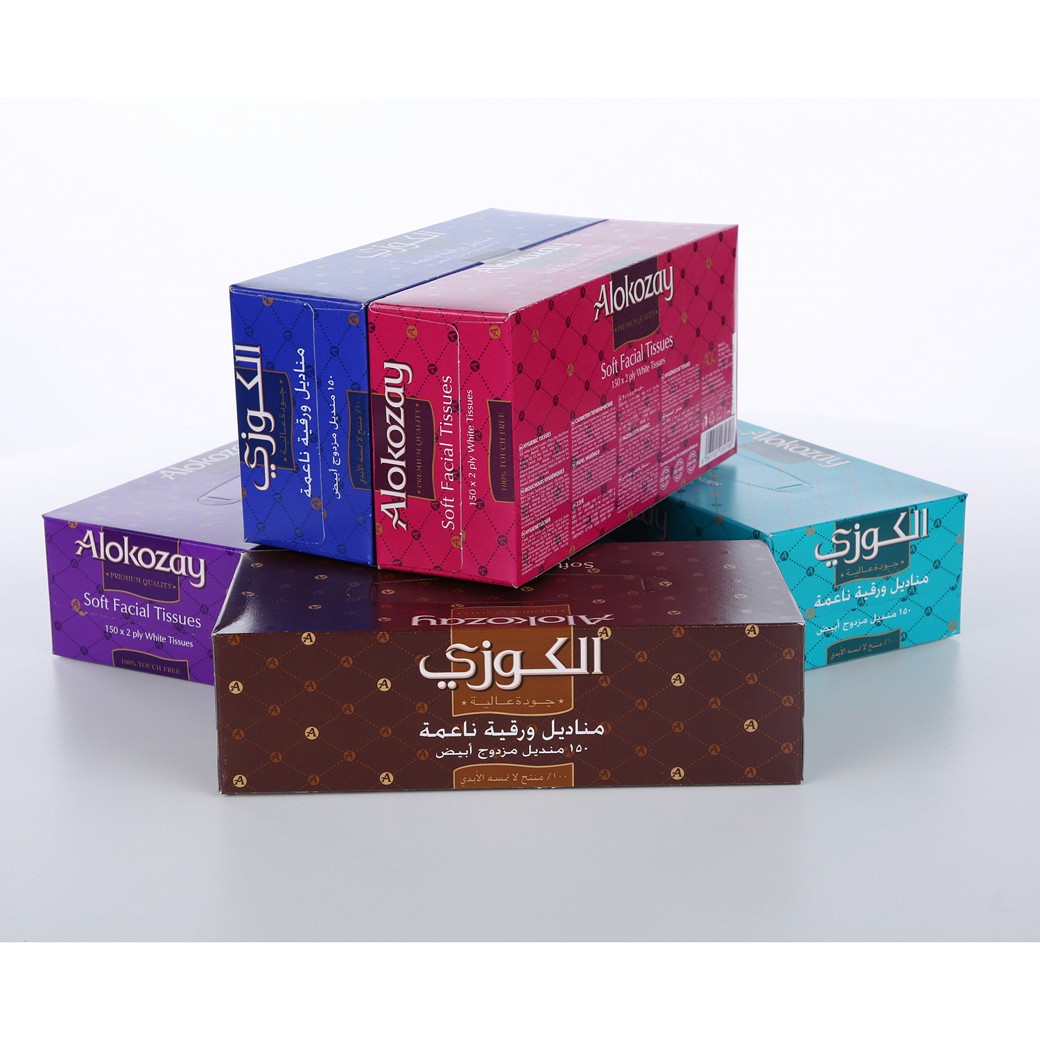 Alokozay Facial Tissue 150 × 5 Pieces