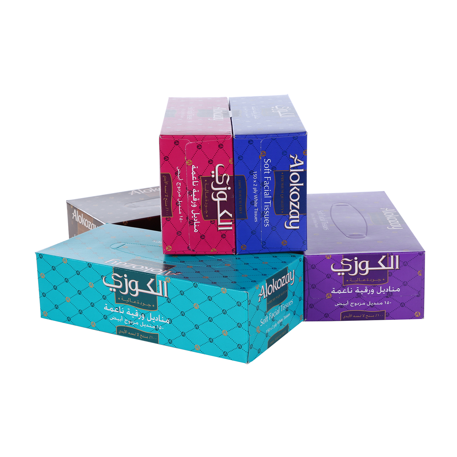 Alokozay Facial Tissue 150 × 5 Pieces