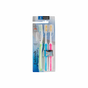 Enfresh Toothbrush with Covers 3 Pack