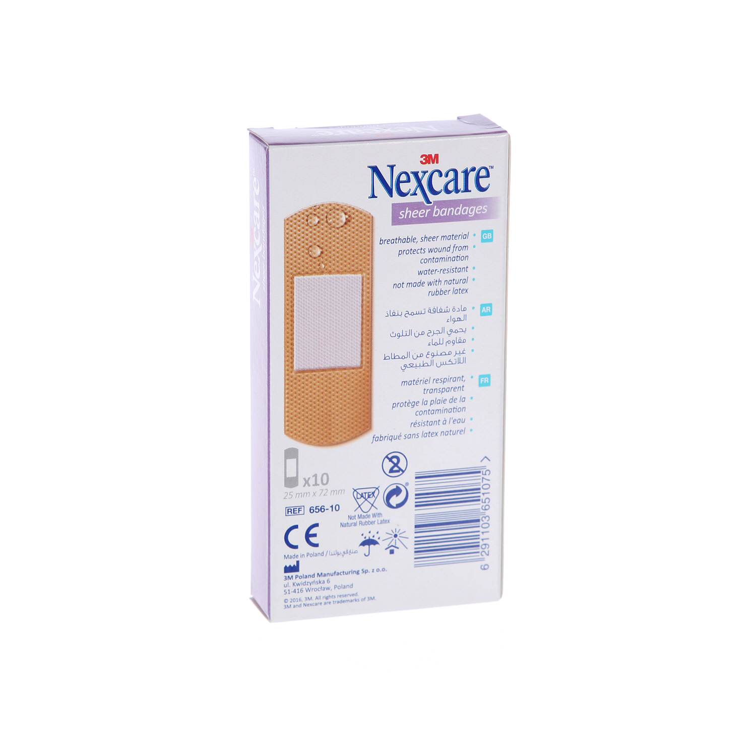 3M Nexcare Sheer Bandages 10'S