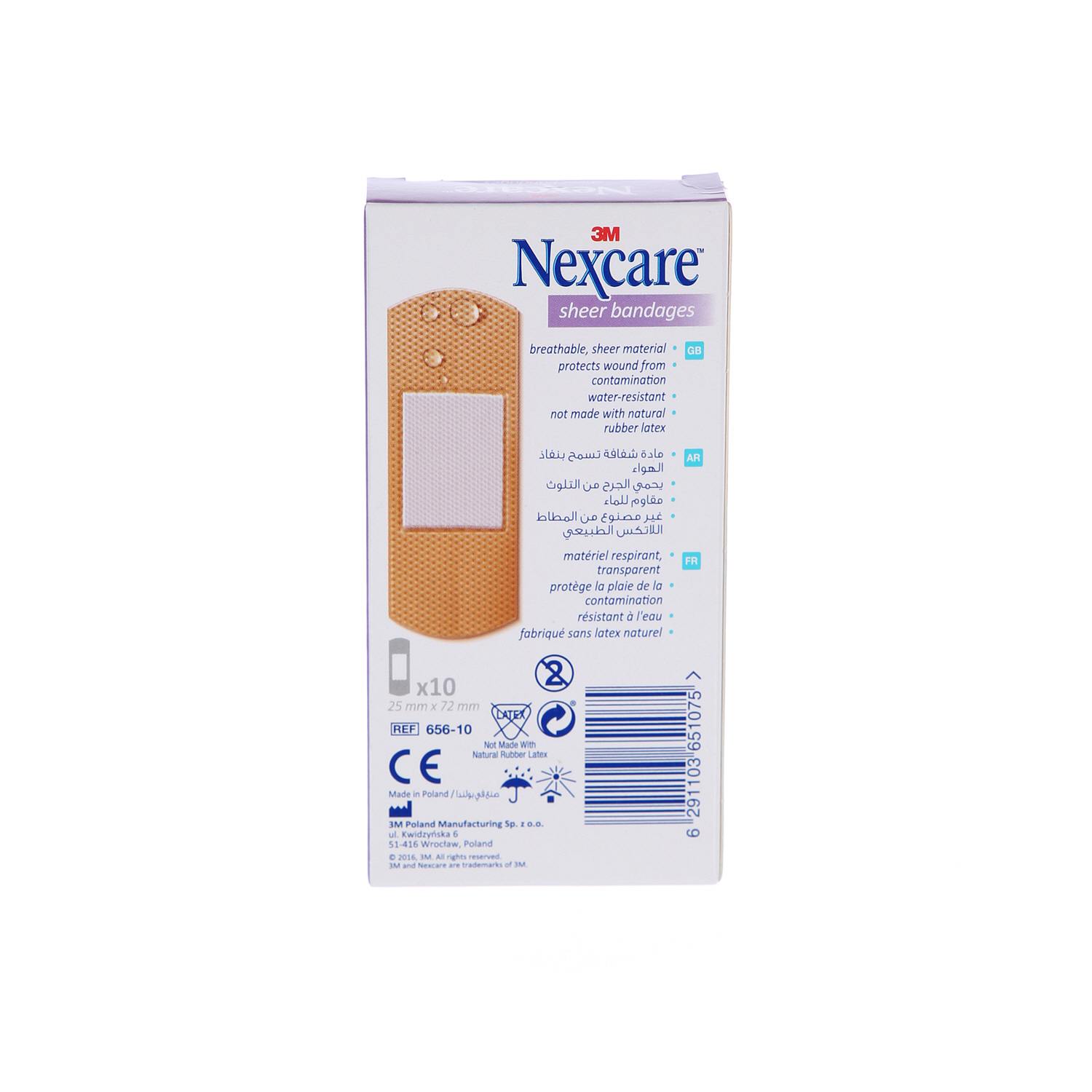 3M Nexcare Sheer Bandages 10'S