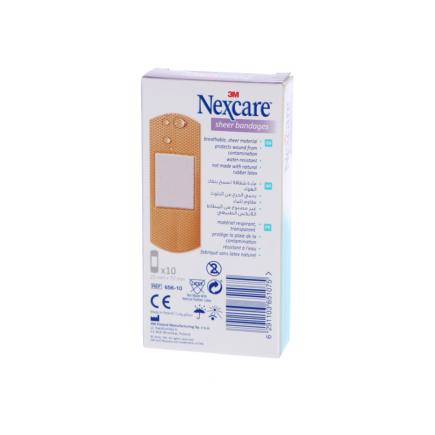 3M Nexcare Sheer Bandages 10'S