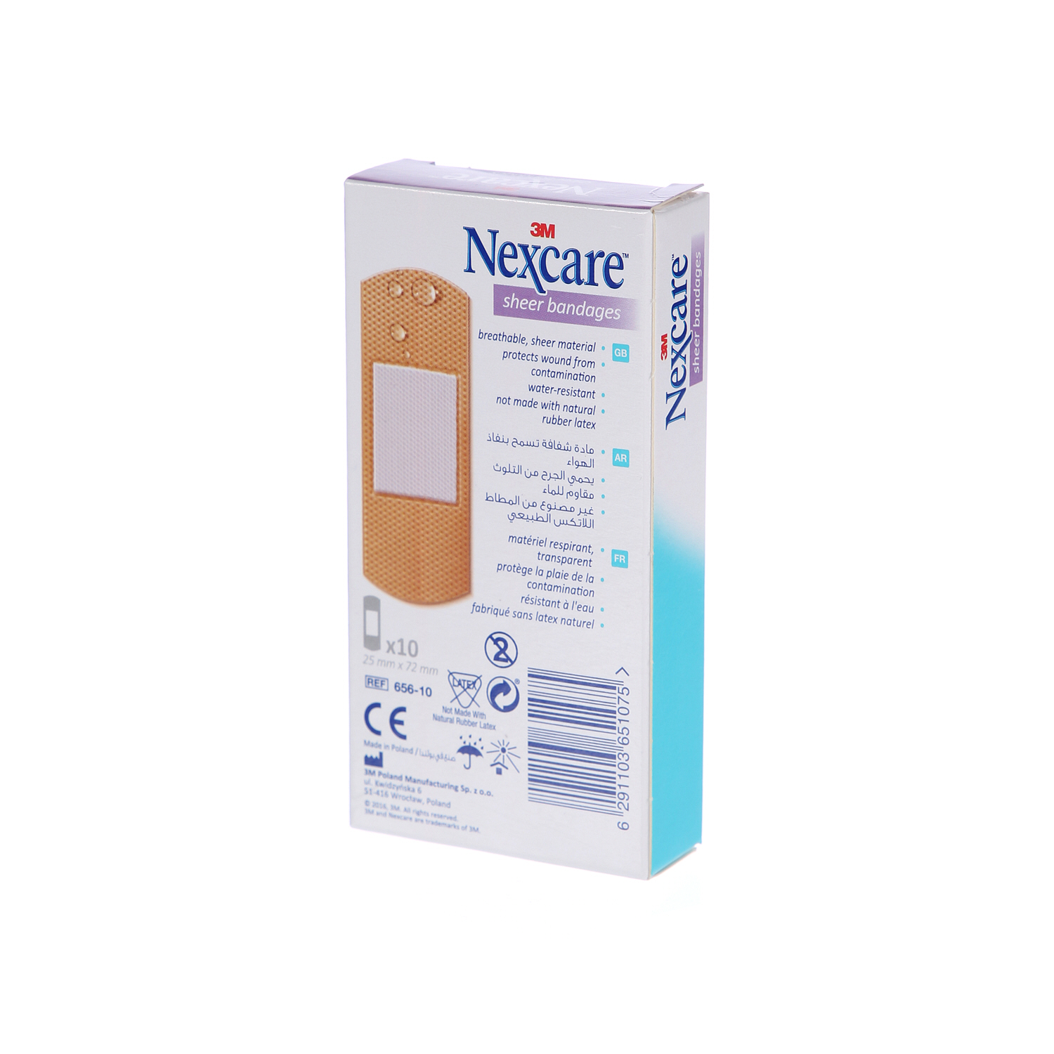 3M Nexcare Sheer Bandages 10'S