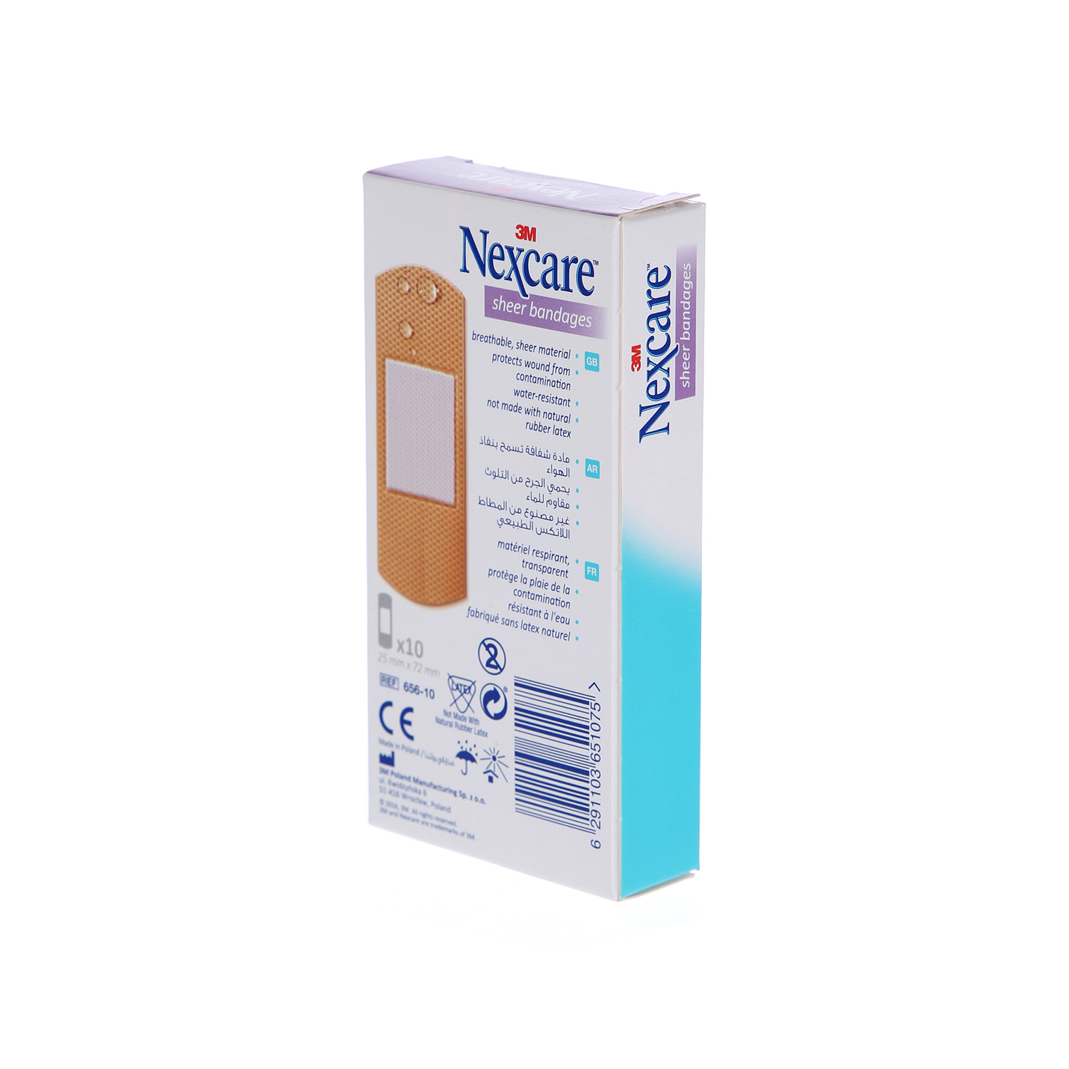 3M Nexcare Sheer Bandages 10'S