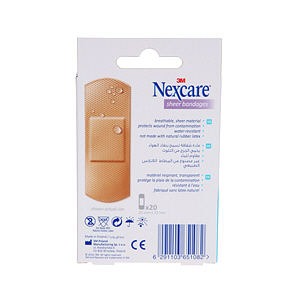 Nexcare™ Sheer Adhesive Bandages 20 Pieces