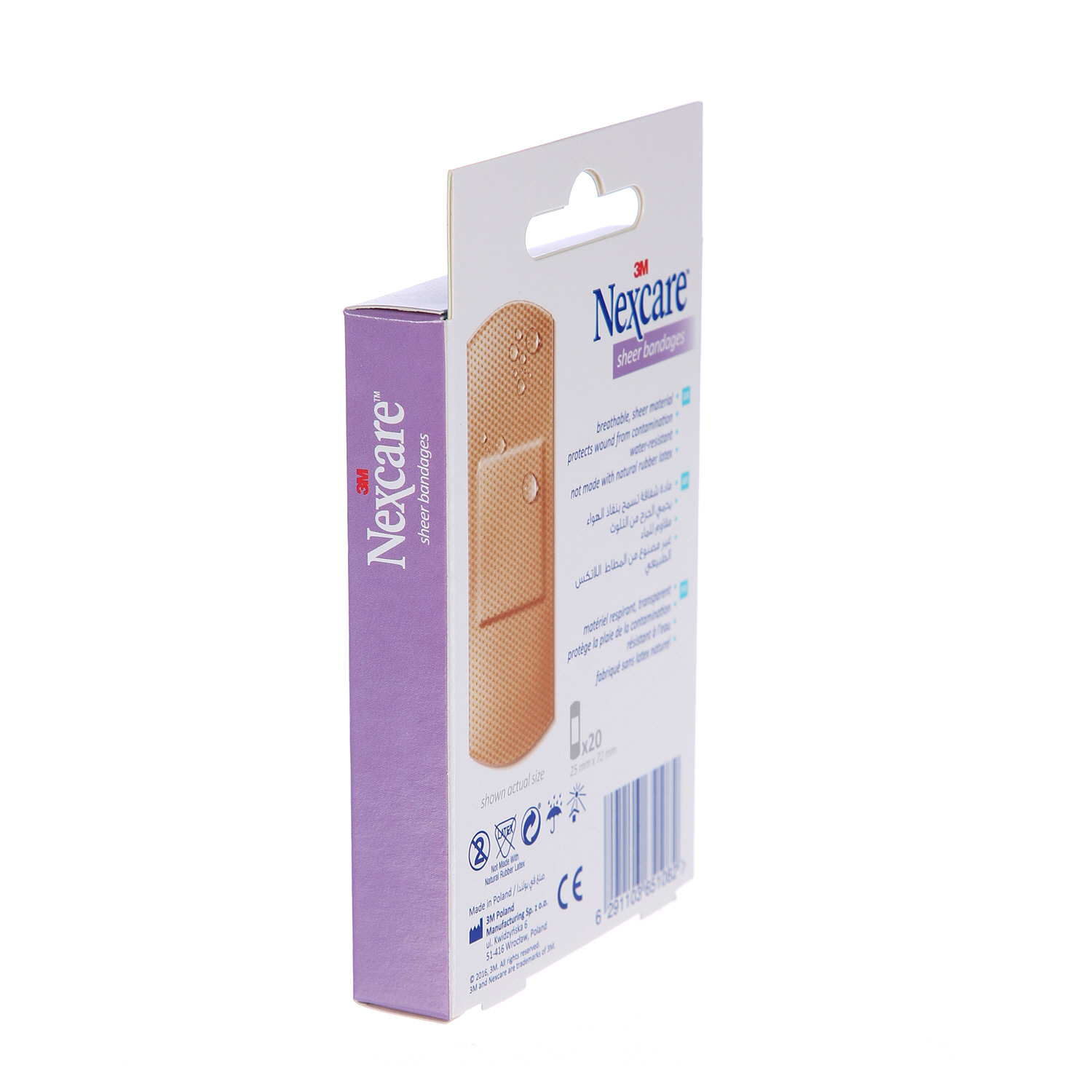 Nexcare™ Sheer Adhesive Bandages 20 Pieces