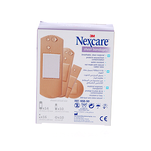 3M Nexcare Clear Waterproof Bandage 50 Pieces