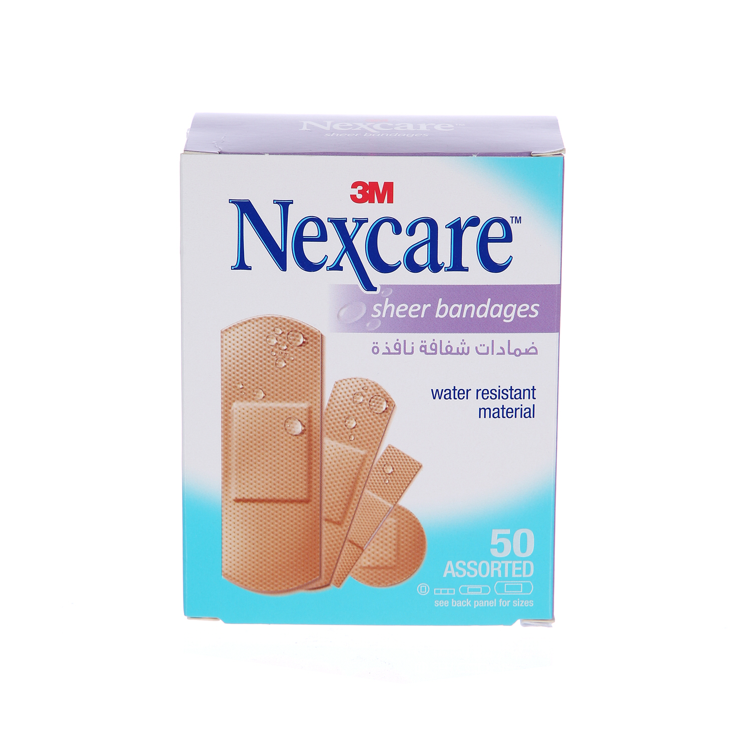 3M Nexcare Clear Waterproof Bandage 50 Pieces