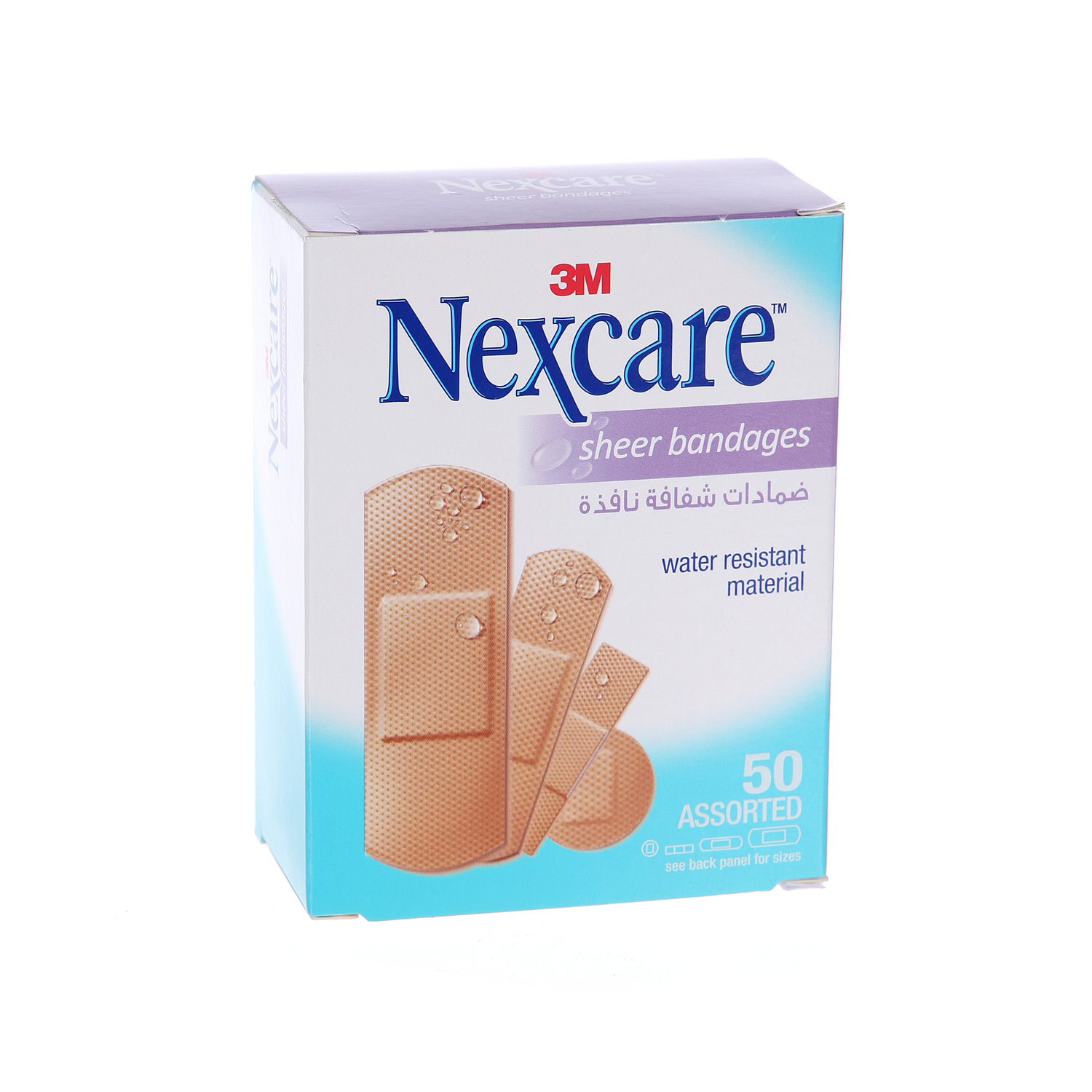 3M Nexcare Clear Waterproof Bandage 50 Pieces