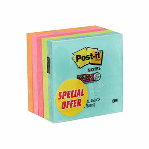 Post It Super Sticky Notes 76Mm X 76Mm 5Pads