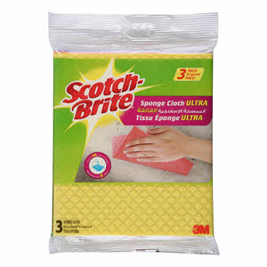 Scotch-Brite Multi-Purpose Sponge Cloth Wipes 3 Pack