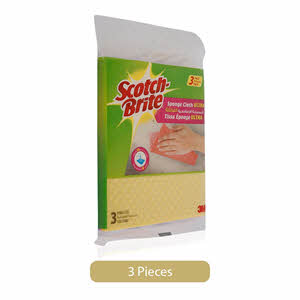 Scotch-Brite Multi-Purpose Sponge Cloth Wipes 3 Pack