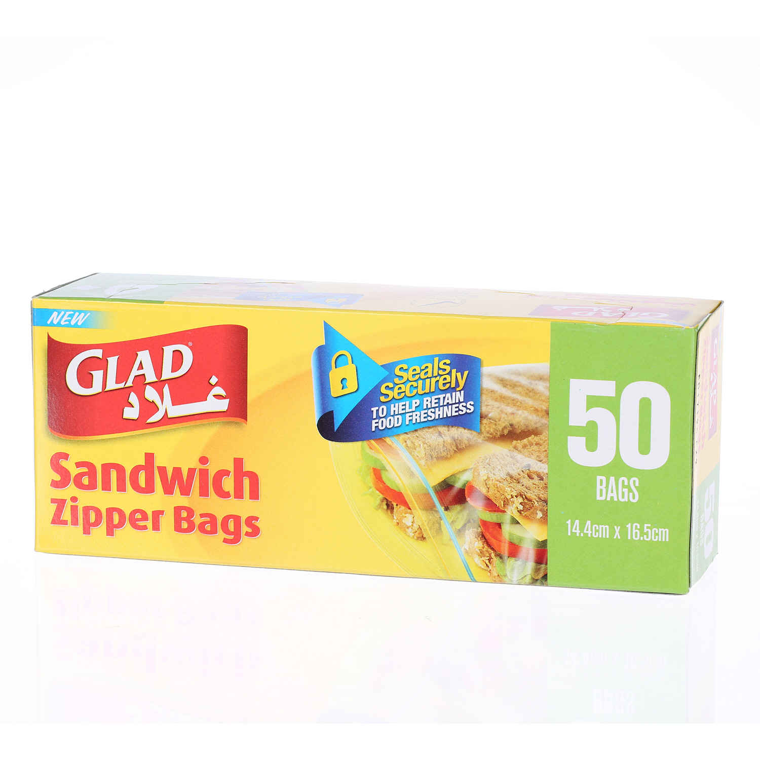 Glad Zipper Sandwich Bag 50 Pack