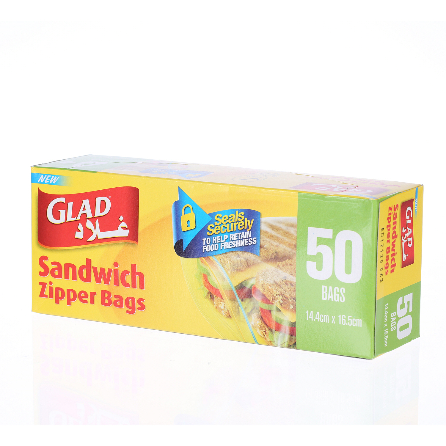 Glad Zipper Sandwich Bag 50 Pack