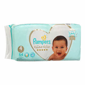 Pampers Premium Care Diapers Size 4, 54 Pieces