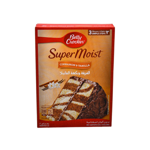 Betty Crocker Supermoist Cake Cinnamon & Vanilla 500gm