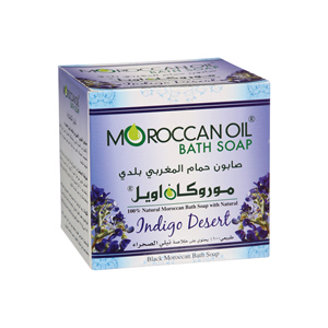 Moroccan Oil Bath Soap Indigo Desert 250 ml + Glove