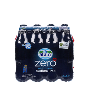 Al Ain Water Zero 500 ml × 12 Pack