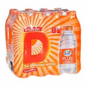 Al Ain Water Plus Vitamin D 12 x 500 ml