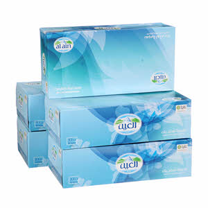 Al Ain Tissues 5 Facial Tissue Boxes 150 × 2 Ply