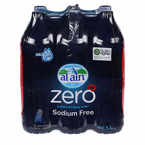 Al Ain Water Zero 6 × 1.5 L