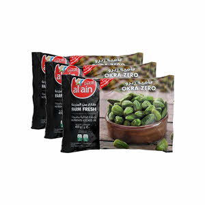 Al Ain Okra Zero 400gm x 3PCS