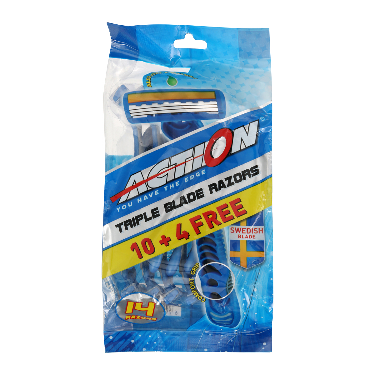 Tri Blade Razor Action Blades Triple Blade Razors 10 + 4 Free | Sharjah Co-operative ...