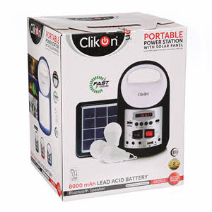 Clickon Solar Power Staton 3Led Bulb 5W8000M