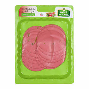 Al Masa Skinpack Beef Mortadella Olive 200 g