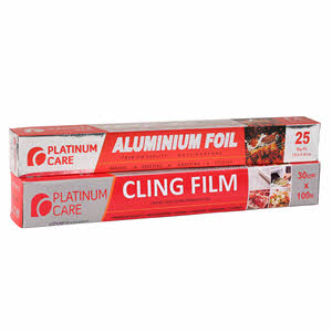 Platinum Care Aluminium Foil 25Sqft +Cling Film 30C